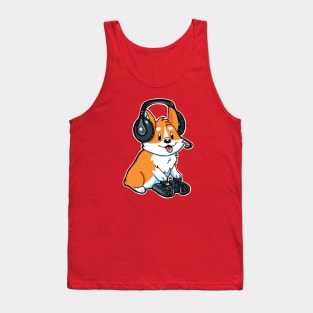 Corgi Gamer Tank Top